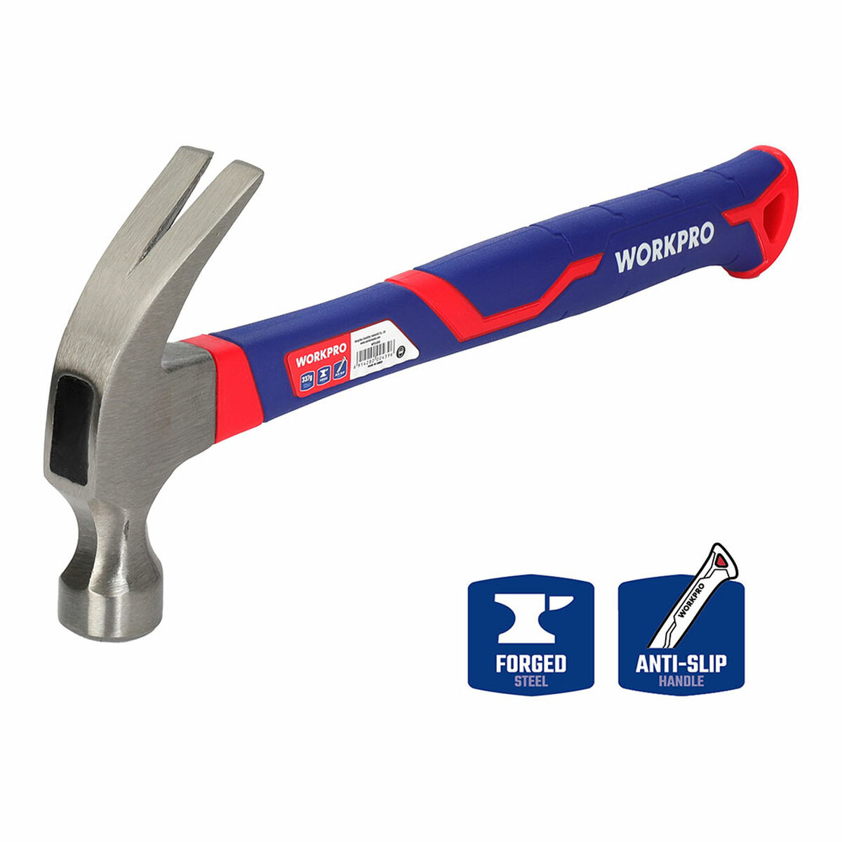 Martillo de carpintero Workpro 450 g Carpintería